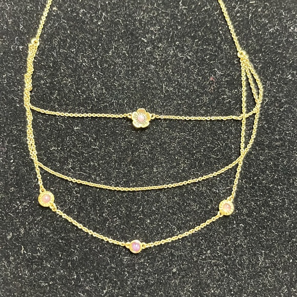 Coach Demi Fine Sunburst Layered Chain Necklace - Picture 4 of 9